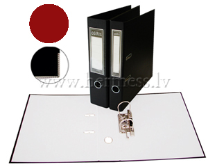 Mape reistrs 50/A4 apkalts PP+balta plve, bordo, Osiris